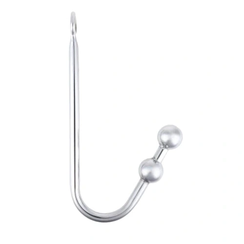 Pleasurable Stainless 4417 Anal Two Balls Steel Hook 0719
